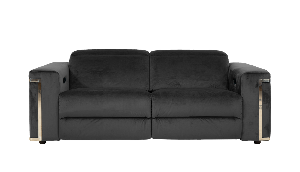 Cora 3 Seater Power Recliner Velvet Sofa With Power Headrests