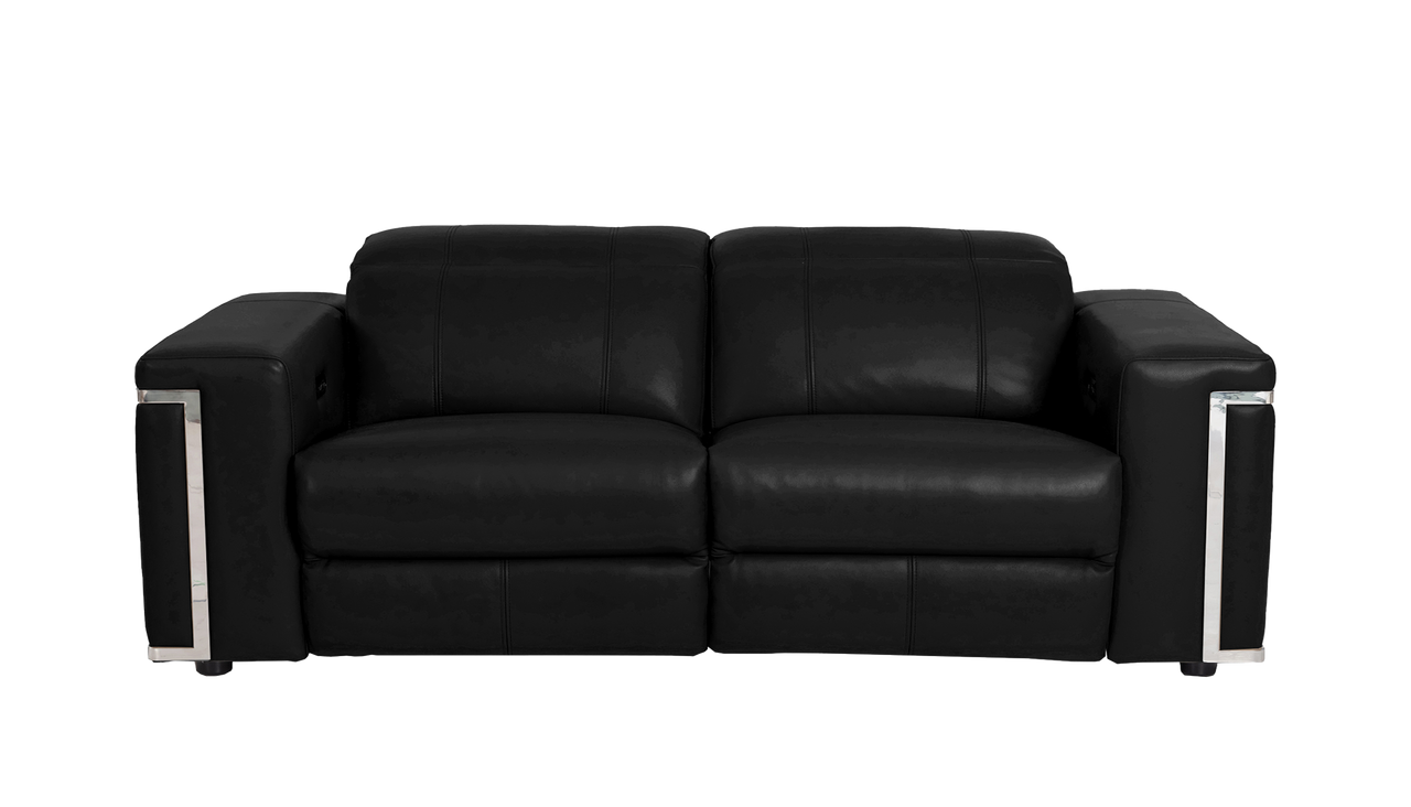Cora 3 Seater Power Recliner Leather Sofa With Power Headrests