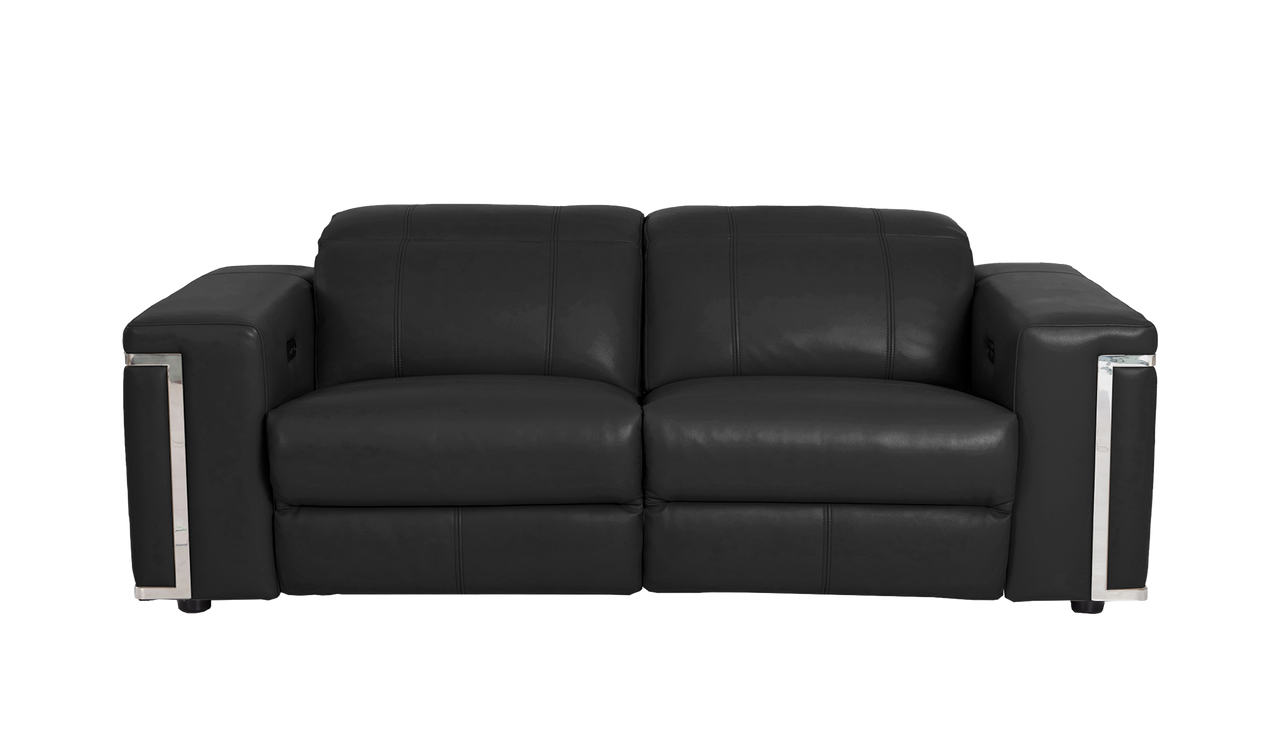 Cora 3 Seater Power Recliner Leather Sofa With Power Headrests