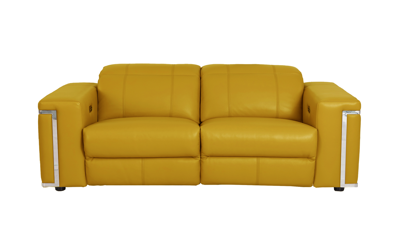 Cora 3 Seater Power Recliner Leather Sofa With Power Headrests