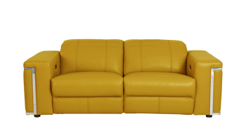 Cora 3 Seater Power Recliner Leather Sofa With Power Headrests