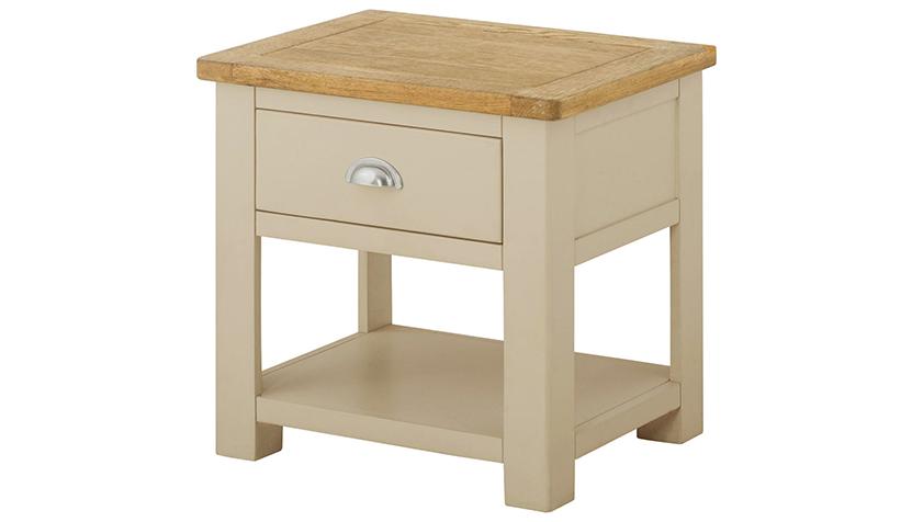 Arlington Two Tone Side Table with Drawer
