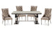 Romance 1.8m Dining Table With 4 Chairs