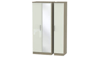 Burnham Tall 3 Door Mirrored Wardrobe - AHF Furniture & Carpets