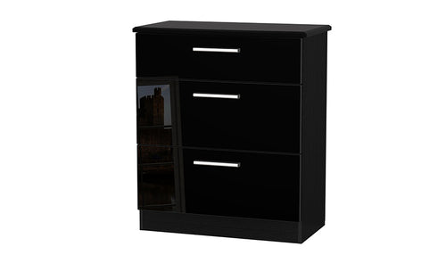 Burnham 3 drawer deep chest - AHF Furniture & Carpets
