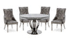 Amour 1.3m Round Dining Table With 4 Chairs