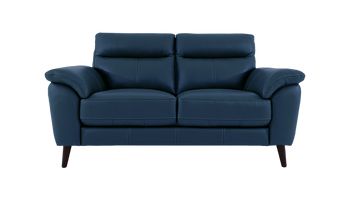 Jayley 2 Seater Leather Sofa with Storage