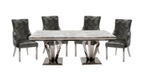 Amour 2m Dining Table with 4 Chairs