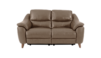 Francis 2 Seater Power Recliner Leather Sofa
