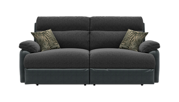 Freya 3 Seater Recliner Fabric Sofa