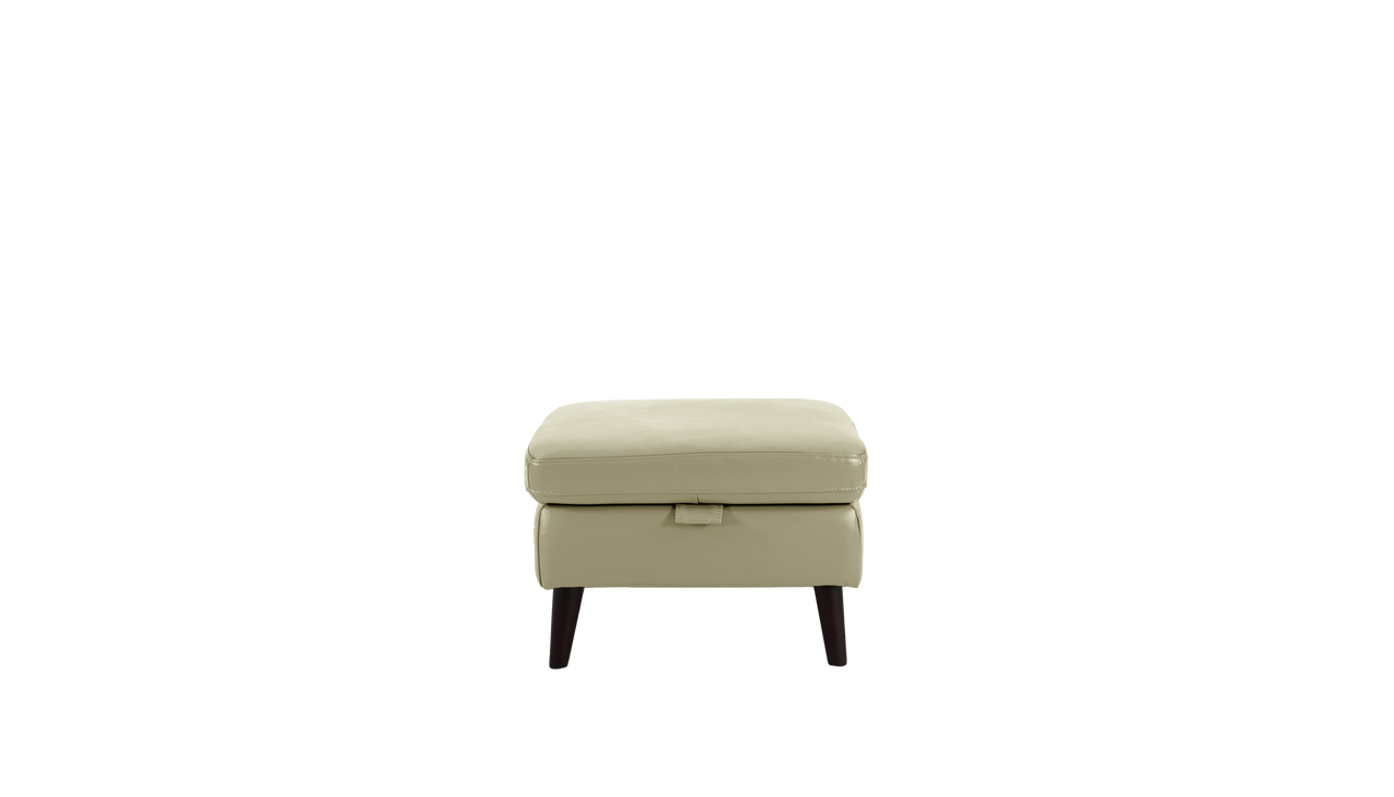 Jayley Leather Storage Footstool