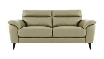 Jayley 3 Seater Leather Sofa With Storage