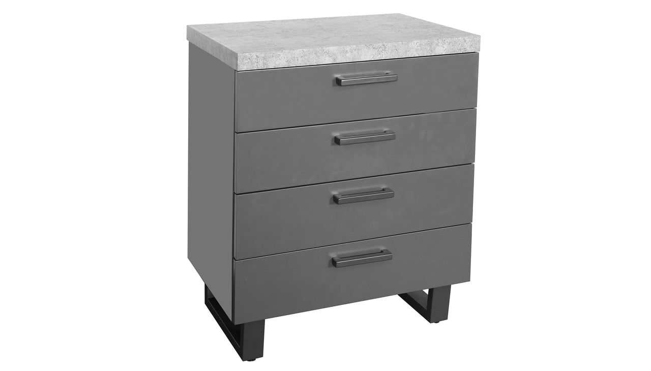Brooklyn Concrete Office 4 Drawer Chest
