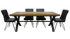 Brooklyn Oak 1.5m Dining Table With 4 Chairs