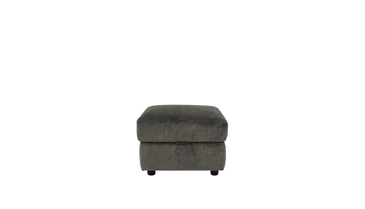 Banks Velvet Storage Footstool