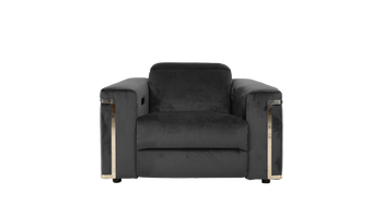 Cora Power Recliner Velvet Chair With Power Headrests