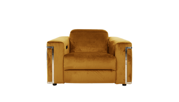 Cora Power Recliner Velvet Chair With Power Headrests