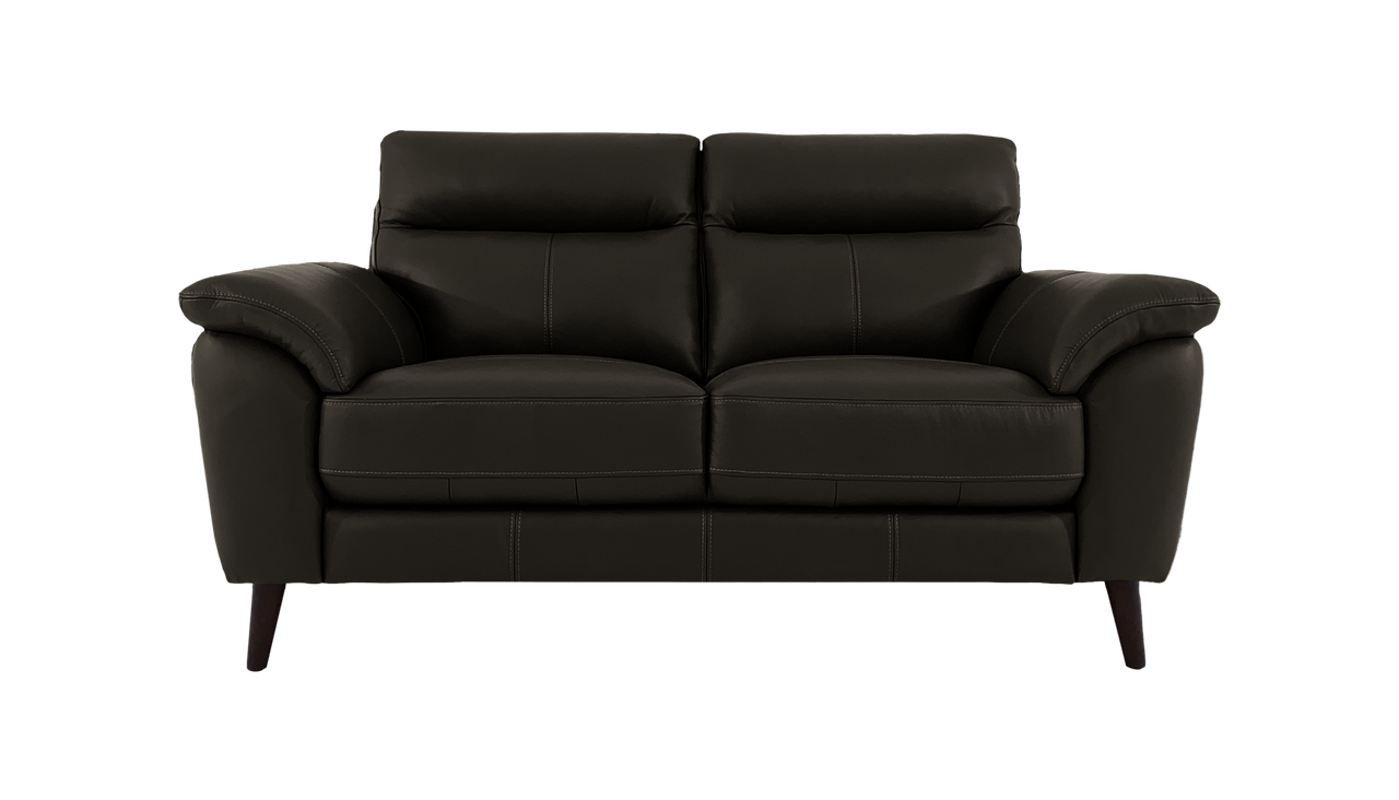 Jayley 2 Seater Leather Sofa with Storage