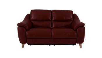 Francis 2 Seater Power Recliner Leather Sofa