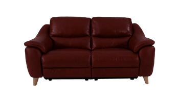 Francis 3 Seater Power Recliner Leather  Sofa