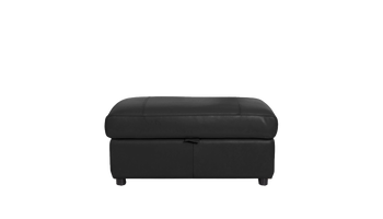 Cora Rectangular Leather Storage Footstool