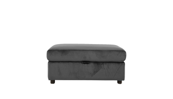 Cora Rectangular Velvet Storage Footstool