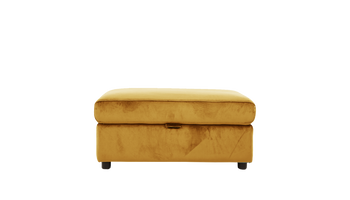 Cora Rectangular Velvet Storage Footstool