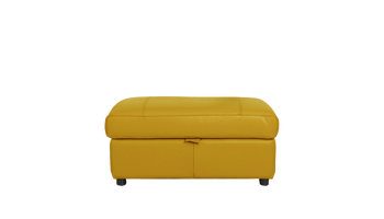 Cora Rectangular Leather Storage Footstool