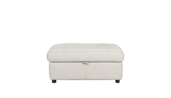 Cora Rectangular Leather Storage Footstool