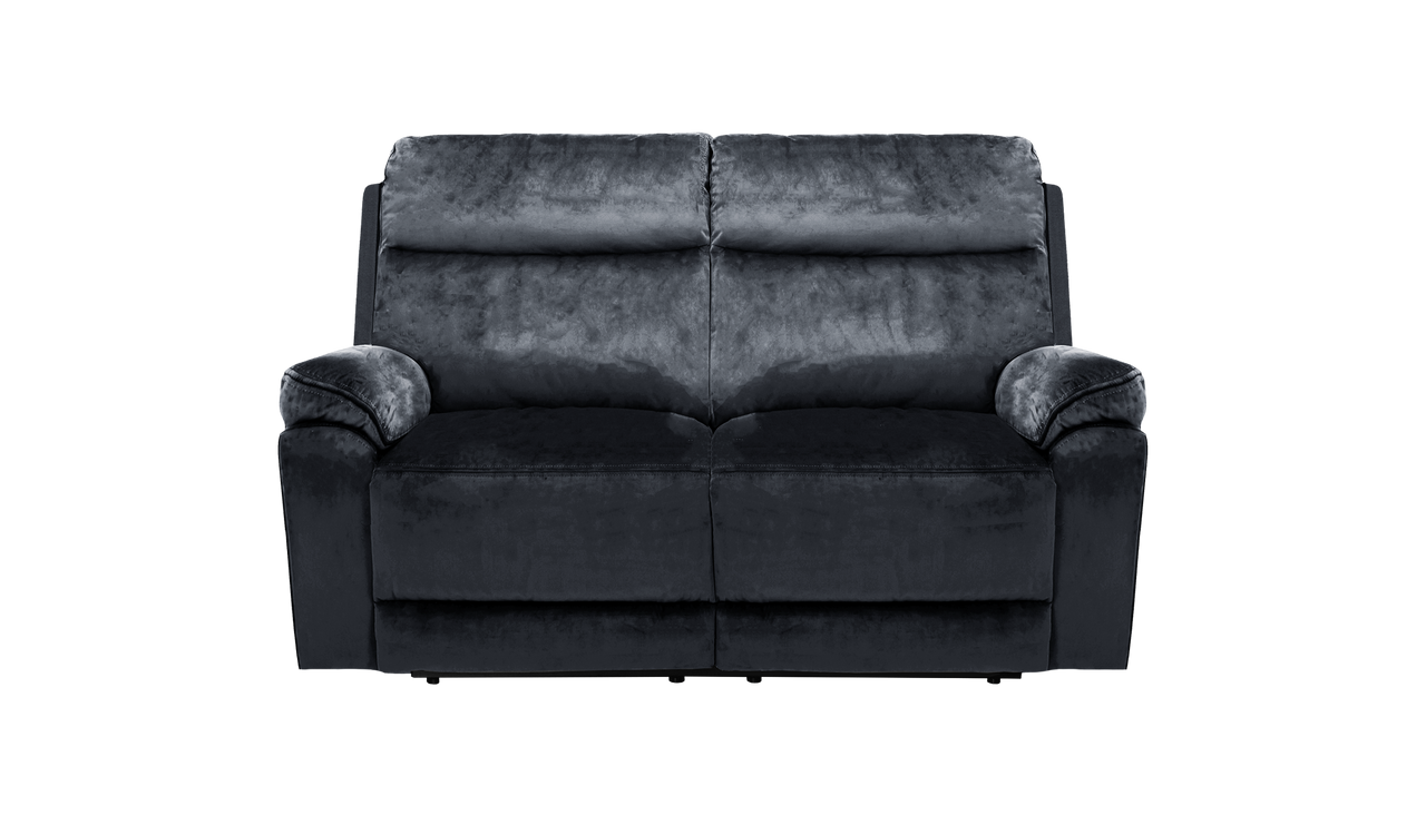 Banks 2 Seater Manual Recliner Velvet Sofa