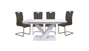Malmo 1.2m Dining Table With 4 Chairs