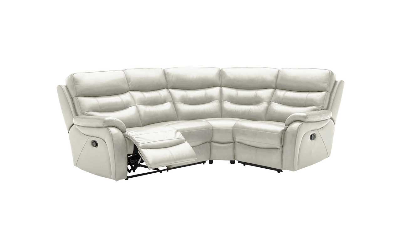 James 2 Corner 1 Manual Recliner Leather Corner Sofa