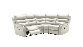 James 2 Corner 1 Manual Recliner Leather Corner Sofa