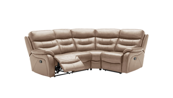 James 2 Corner 1 Manual Recliner Leather Corner Sofa