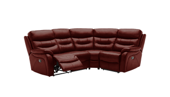 James 2 Corner 1 Manual Recliner Leather Corner Sofa