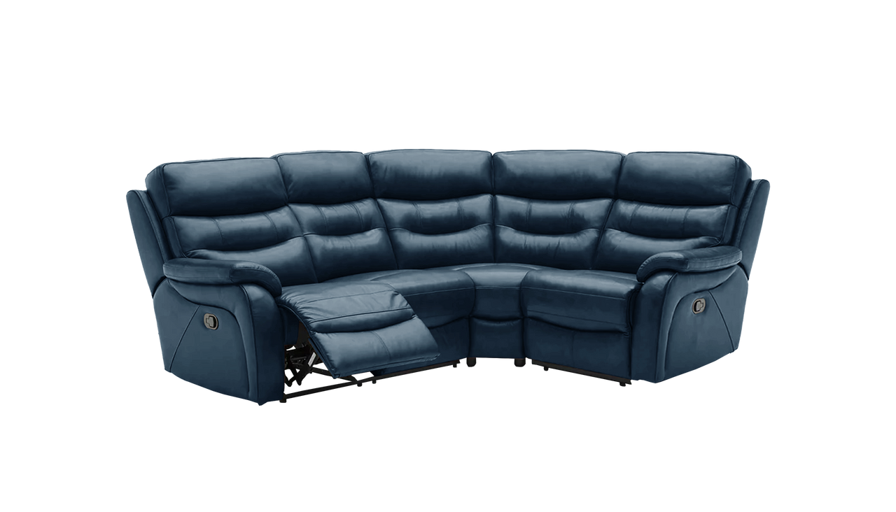 James 2 Corner 1 Manual Recliner Leather Corner Sofa