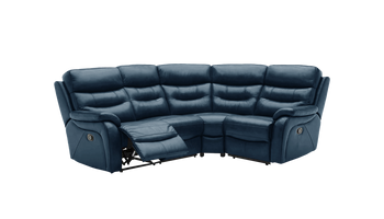 James 2 Corner 1 Manual Recliner Leather Corner Sofa