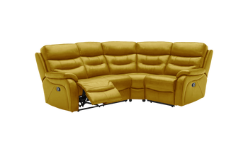 James 2 Corner 1 Manual Recliner Leather Corner Sofa