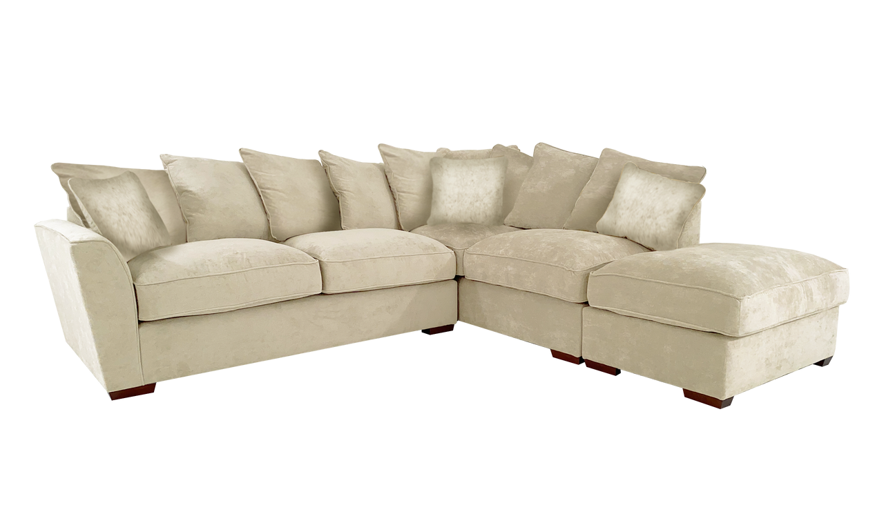 Foster Left Hand Facing Scatter Back Chaise Corner Sofa