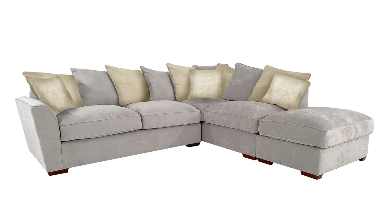 Foster Left Hand Facing Scatter Back Chaise Corner Sofa
