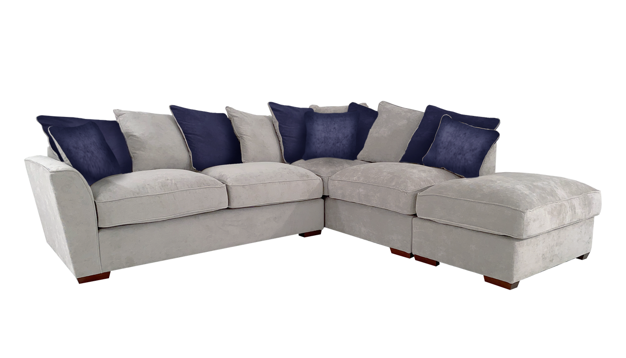 Foster Left Hand Facing Scatter Back Chaise Corner Sofa