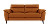 Jayley 3 Seater Leather Sofa With Storage