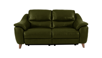Francis 3 Seater Power Recliner Leather  Sofa