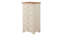 Arlington Two Tone Tall 5 Drawer Chest