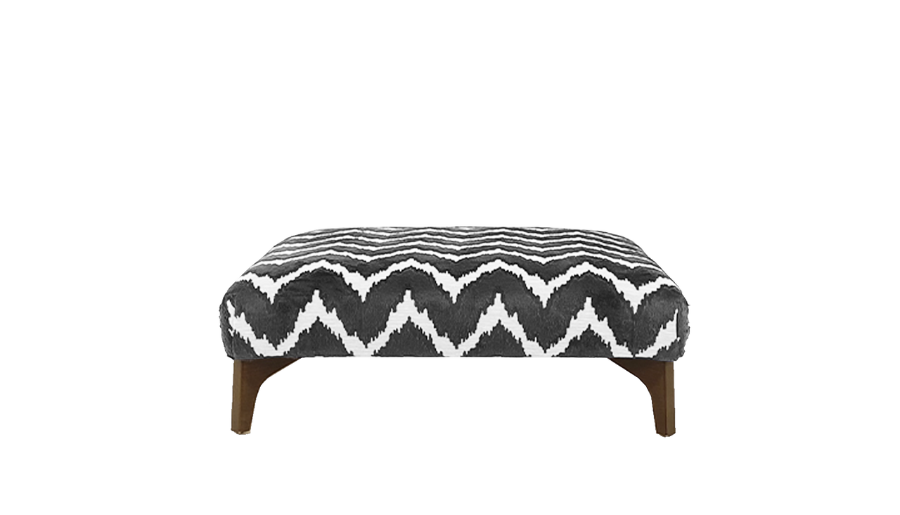 Dillon Large Pattern Square Footstool