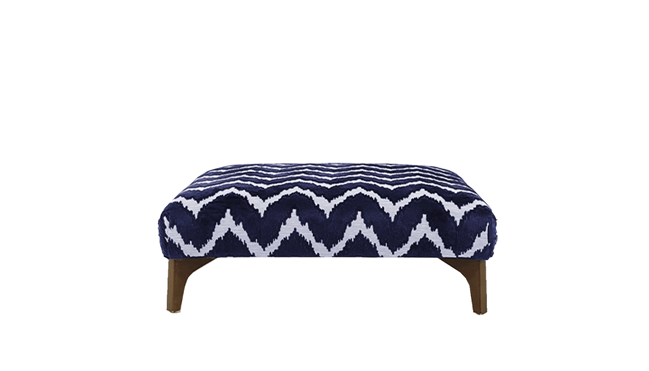 Dillon Large Pattern Square Footstool