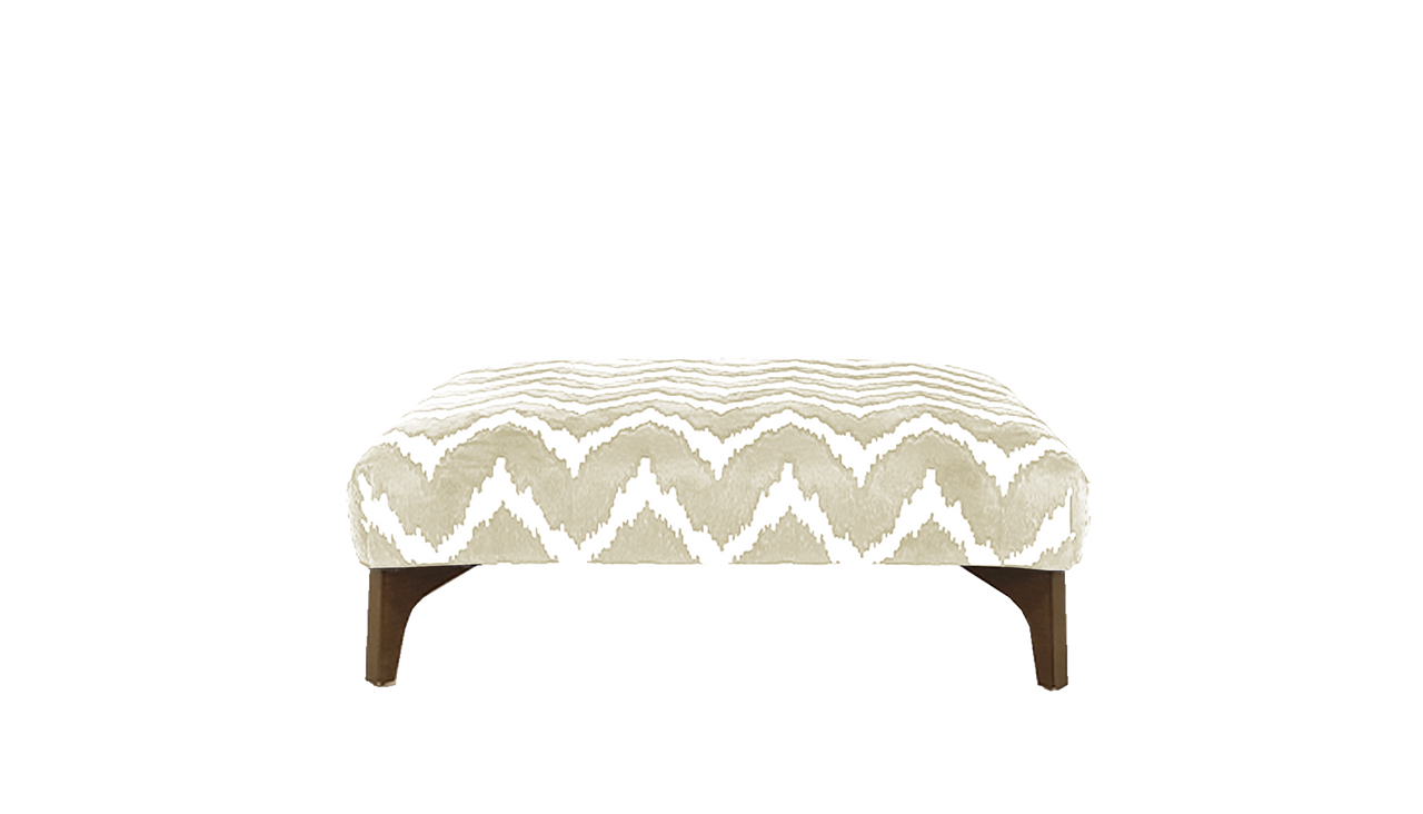 Dillon Large Pattern Square Footstool