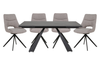 President 1.6 - 2.4m Extending Dining Table With 4 Nixon Swivel Chairs