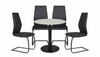 Ravenna 80cm Bistro Table With 4 Trieste Chairs