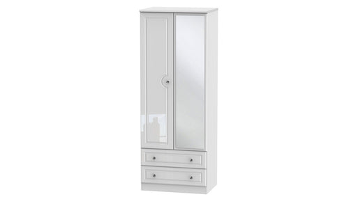 Ferndale Double Wardrobe With Mirrors And 2 Drawers
